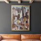 Metropolis - Modern Framed Canvas Print