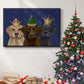 Christmas Labradors, Three Kings - Floater Framed Canvas Print