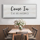 Come In - Floater Framed Canvas Print