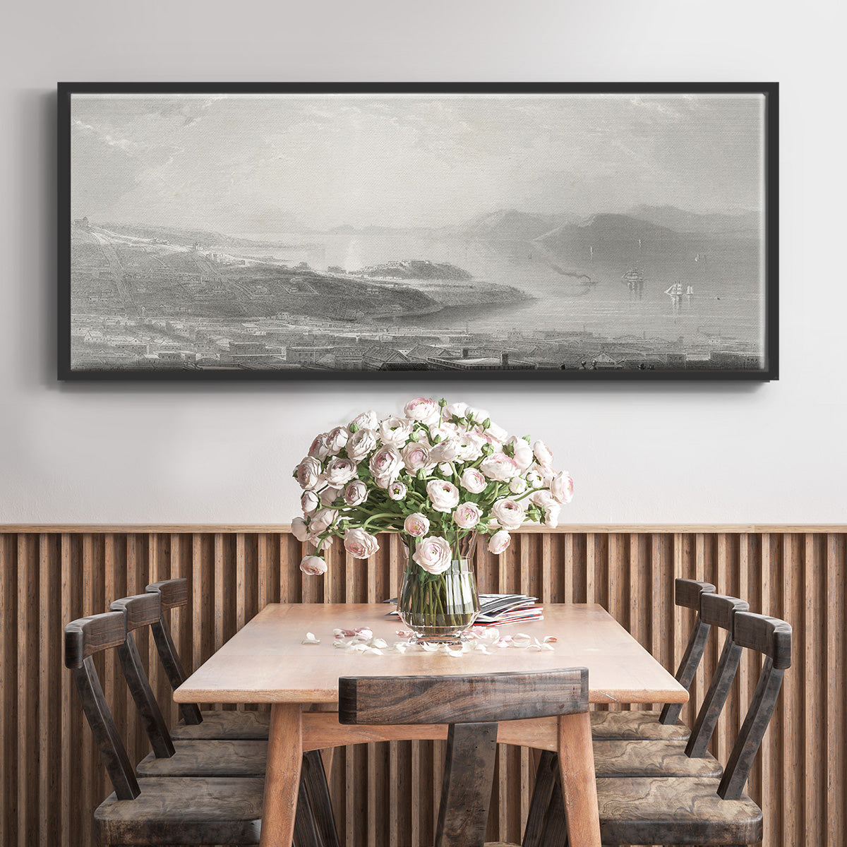 Golden Gate - Floater Framed Canvas Print