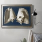 Conch Shells on Navy I Premium Framed Canvas- Ready to Hang