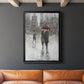 Rain in The City II - Modern Framed Canvas Print