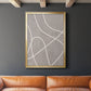 Fissures I - Modern Framed Canvas Print