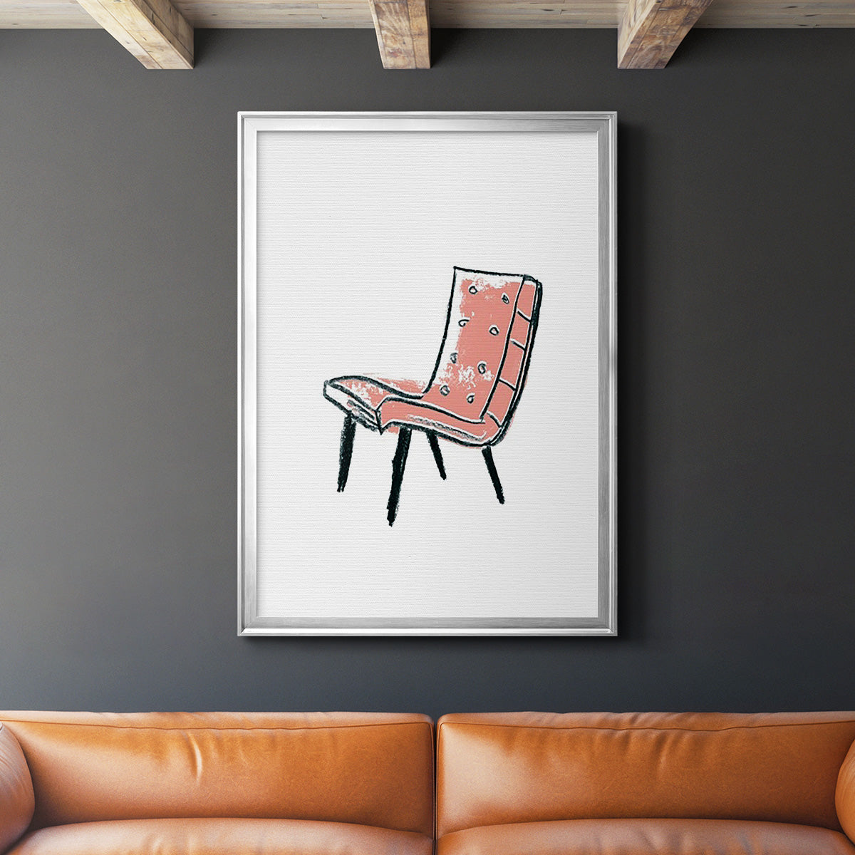 Take a Seat IX - Modern Framed Canvas Print