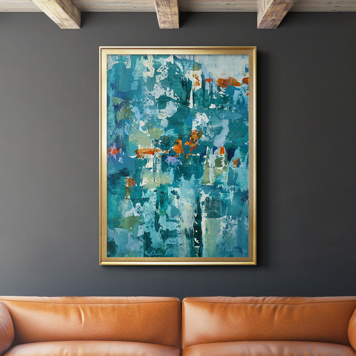 Reticent I - Modern Framed Canvas Print