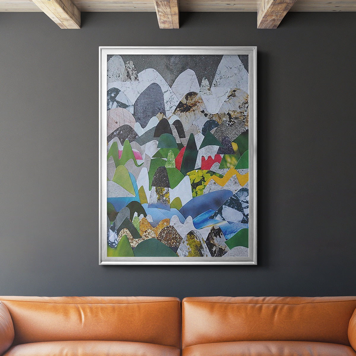 High Sierras - Modern Framed Canvas Print