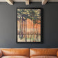 Between the Trees II - Modern Framed Canvas Print