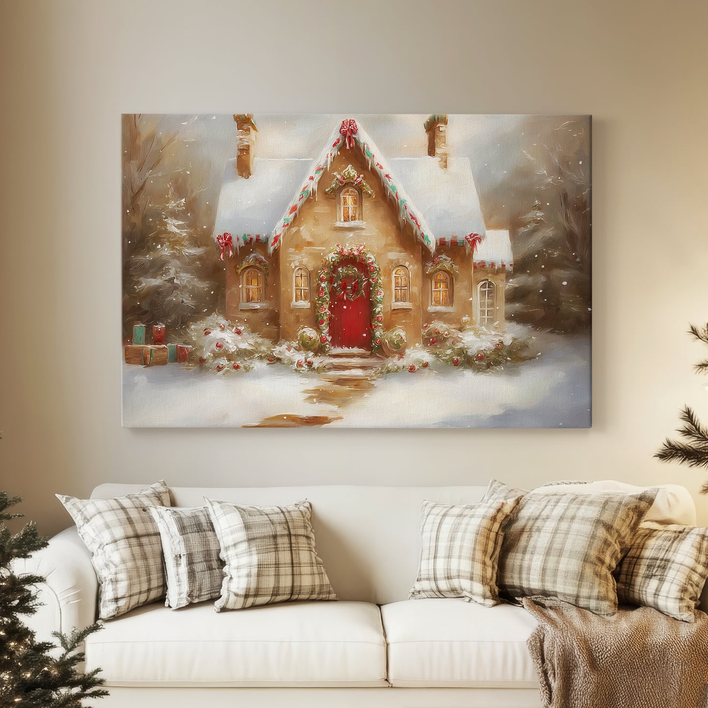 Sugar Wreath Serenade - Canvas Art Print