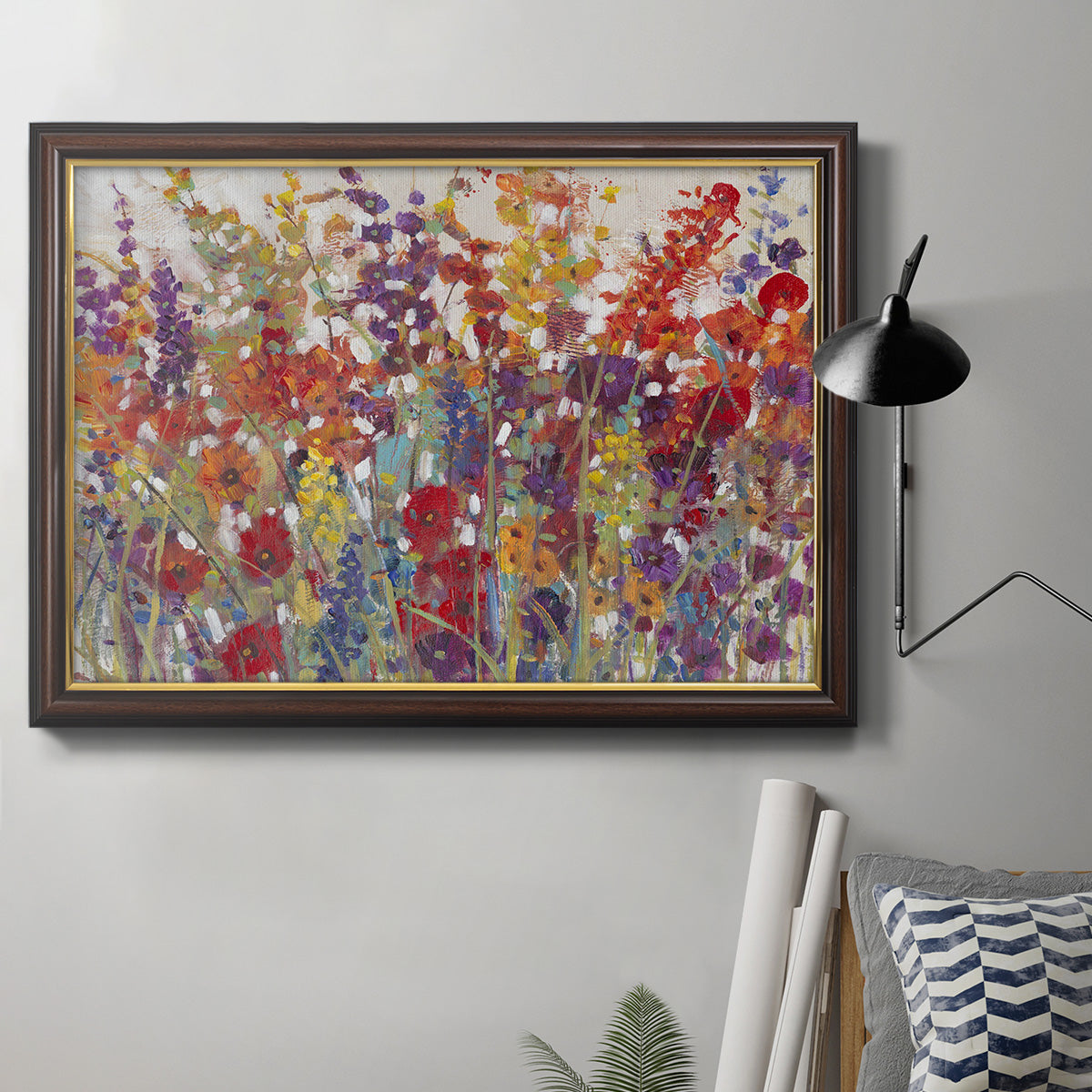 Variety of Flowers II Premium Framed Canvas- Ready to Hang