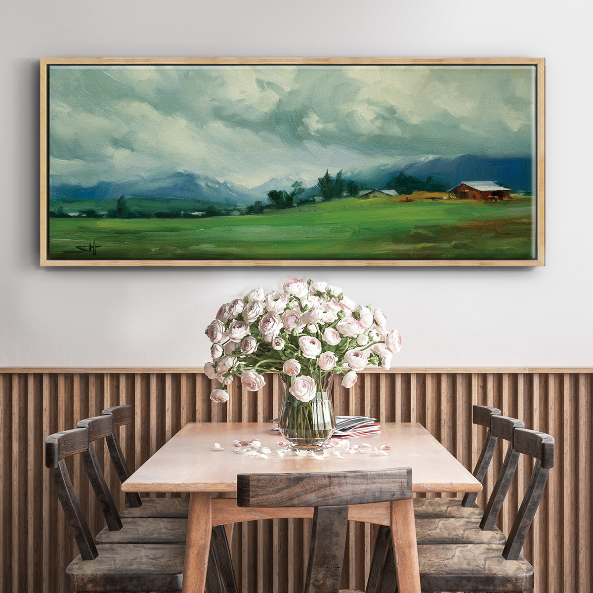 Wallowa Valley - Floater Framed Canvas Print