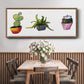 Vibing Succulents I - Floater Framed Canvas Print