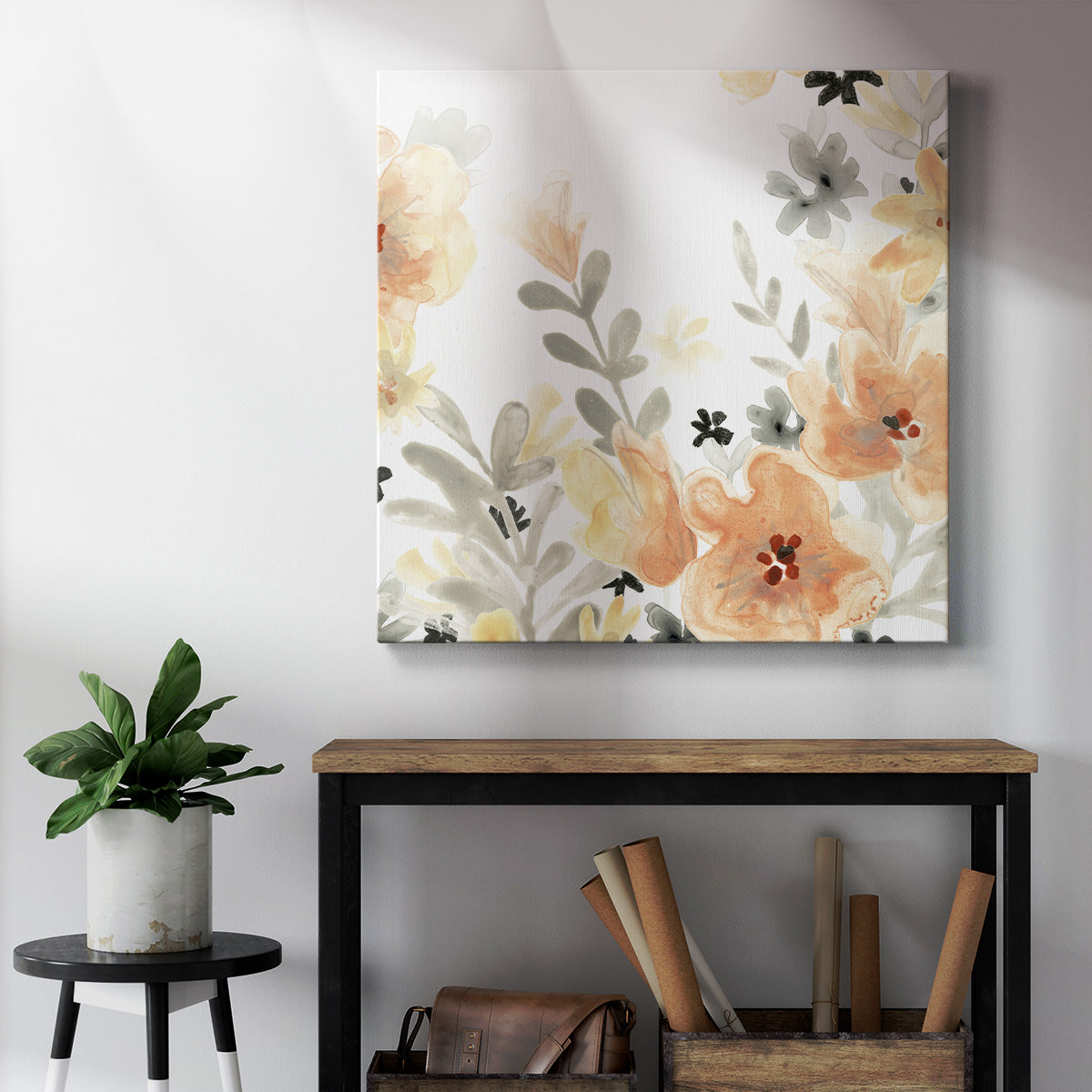 Blush Garden IV-Premium Gallery Wrapped Canvas - Ready to Hang