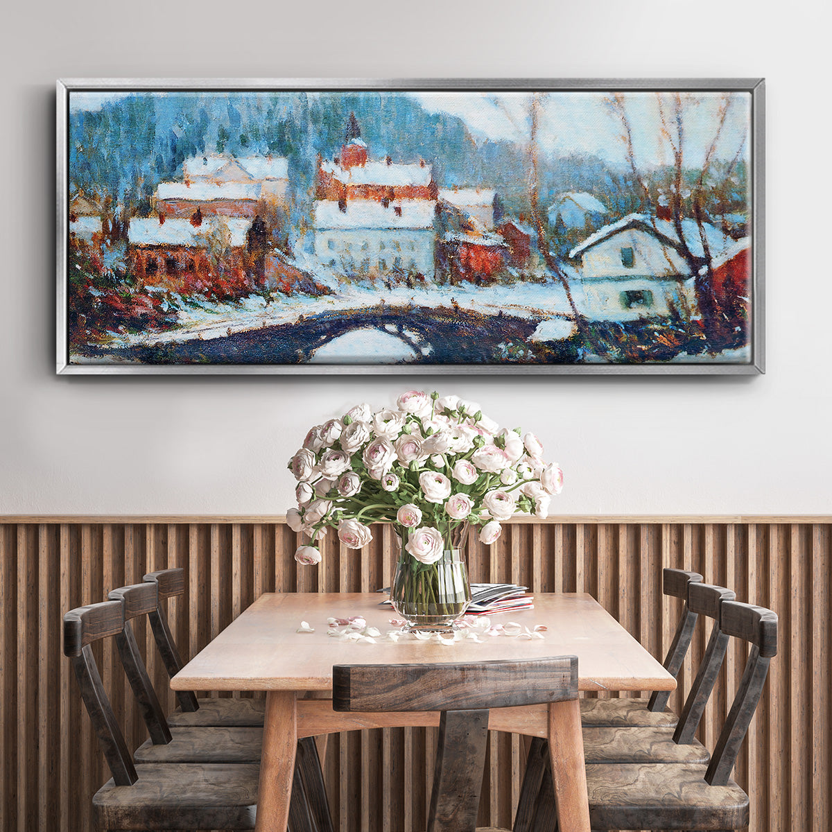Sandviken, Norway 2, 1895 - Floater Framed Canvas Print