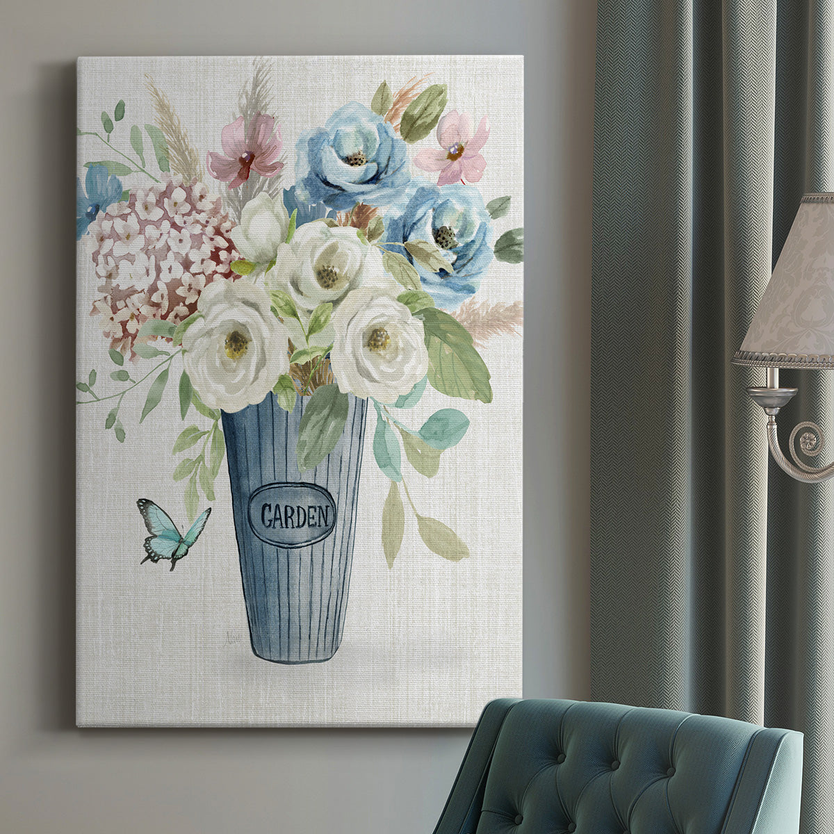 Garden Bouquet Premium Gallery Wrapped Canvas - Ready to Hang