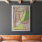 Many Layers II - Modern Framed Canvas Print