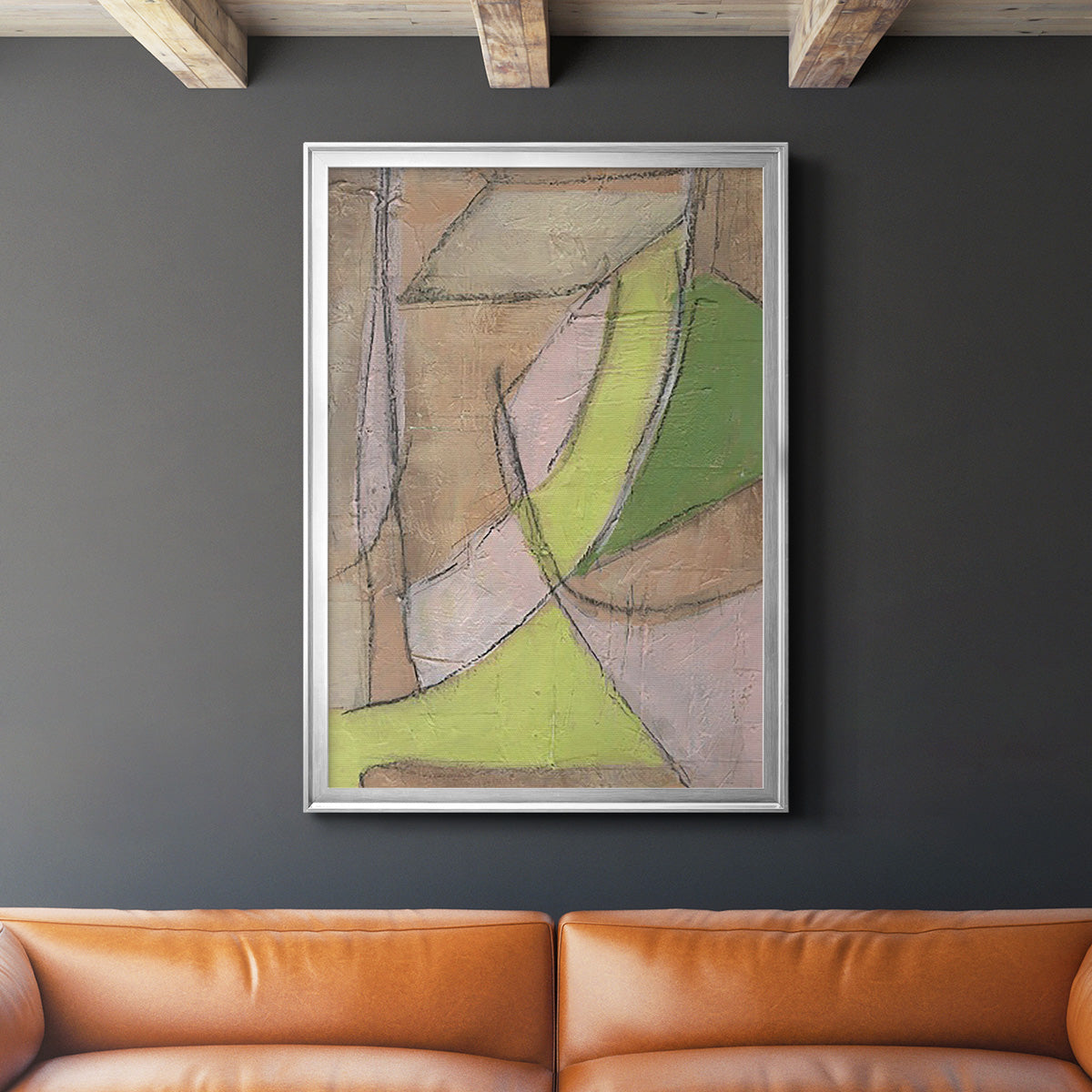 Many Layers II - Modern Framed Canvas Print