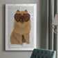 Pomeranian and Heart Glasses Premium Gallery Wrapped Canvas - Ready to Hang