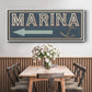 Shoreline Signs II - Floater Framed Canvas Print