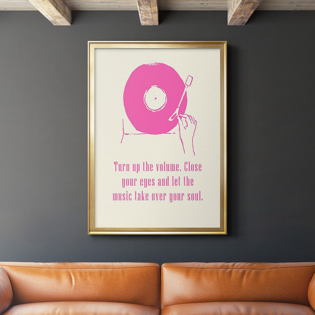 Sweet Melody III - Modern Framed Canvas Print