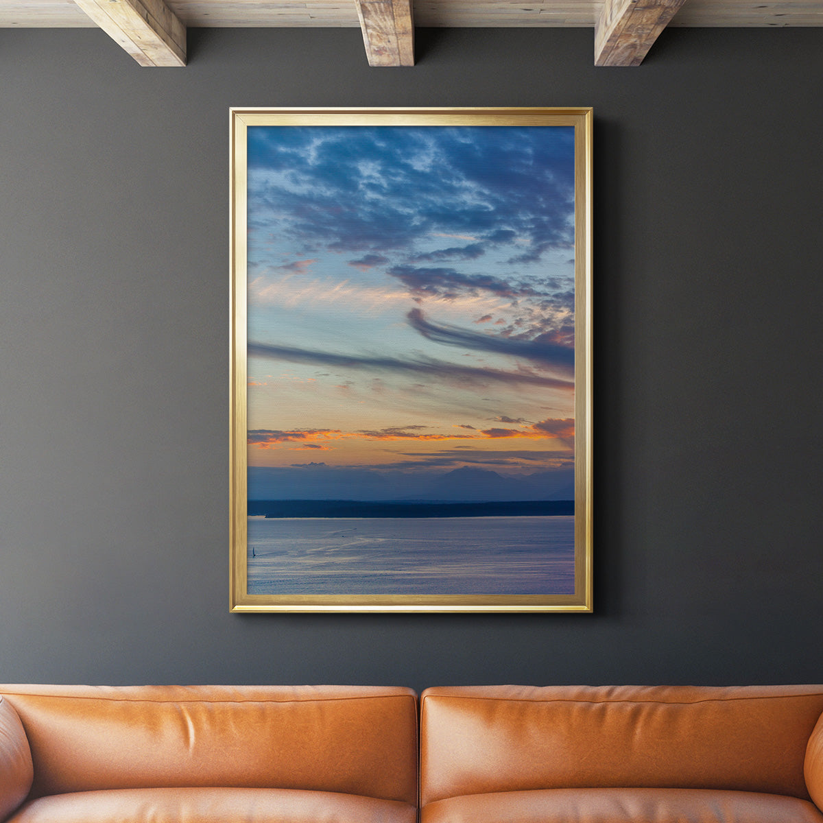 Cloud Variations - Modern Framed Canvas Print