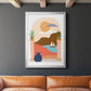 Paper Scene III - Modern Framed Canvas Print