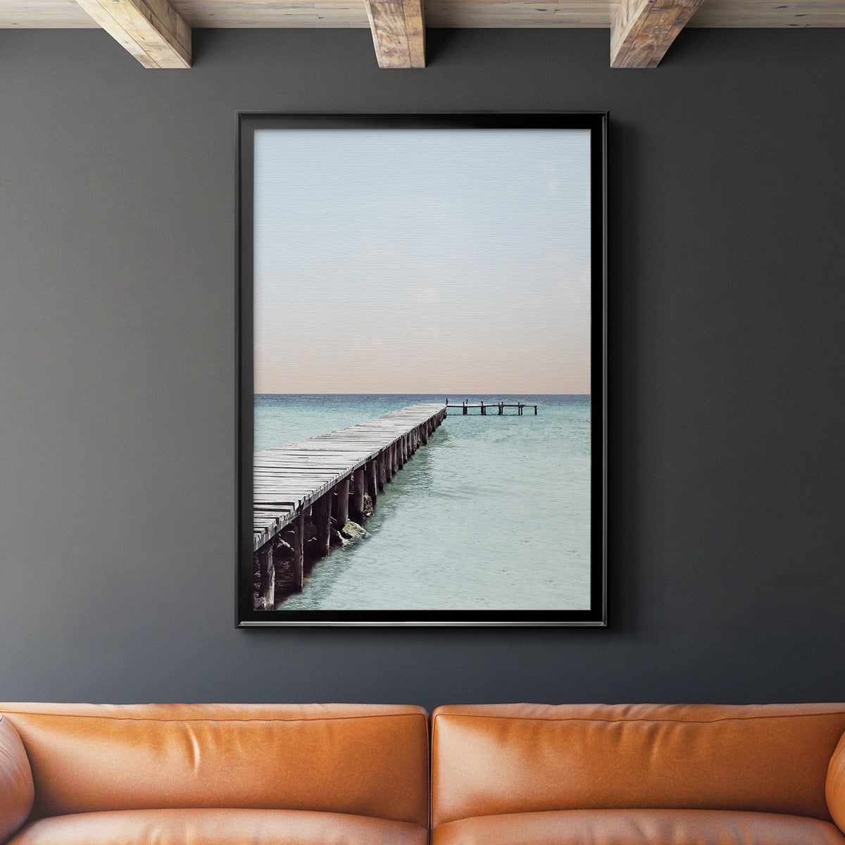 La Playa - Modern Framed Canvas Print