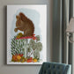 Red Squirrel On Mushroom Premium Gallery Wrapped Canvas - Ready to Hang