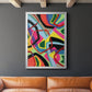 Bold Shape Shift II - Modern Framed Canvas Print