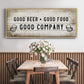 Good Company - Floater Framed Canvas Print