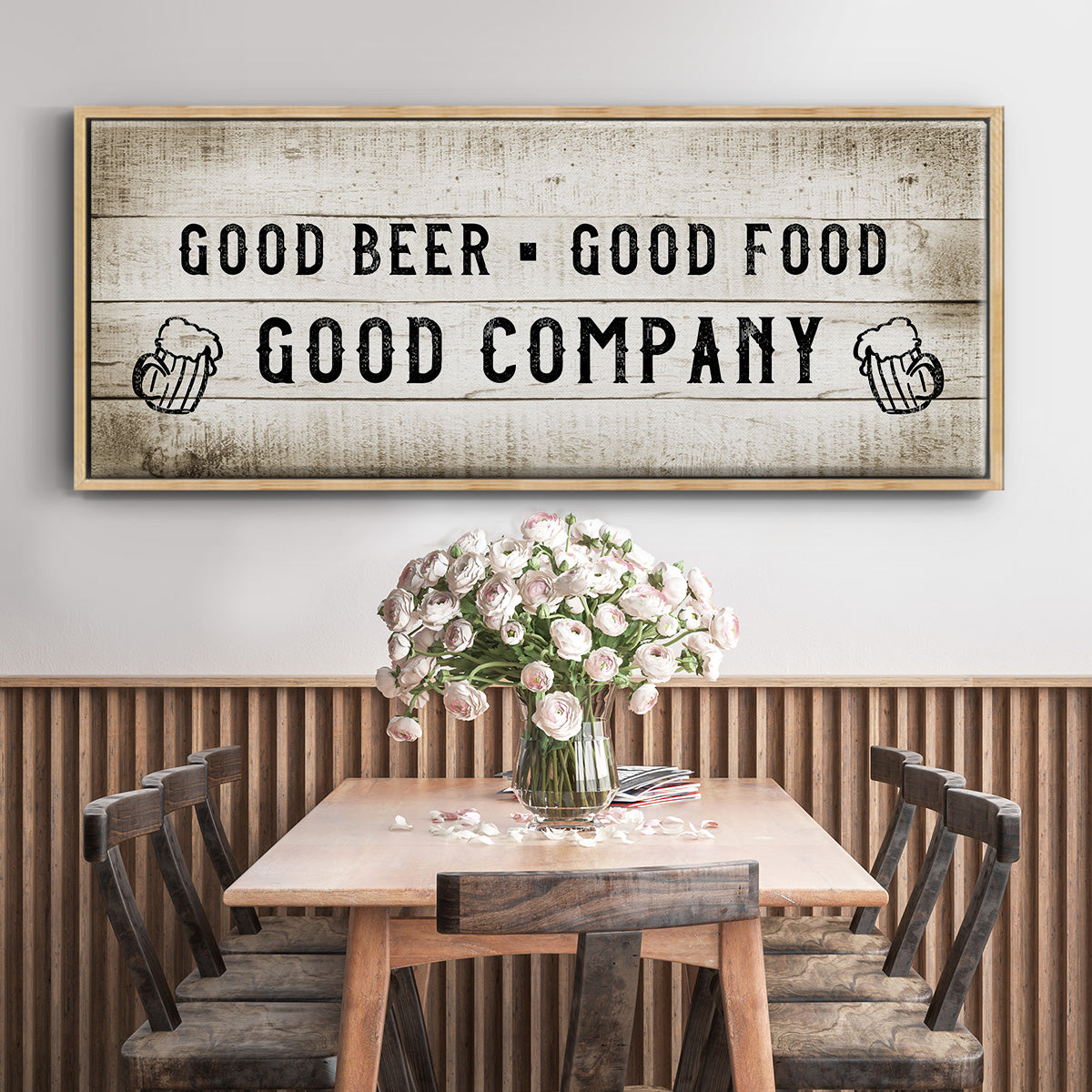 Good Company - Floater Framed Canvas Print