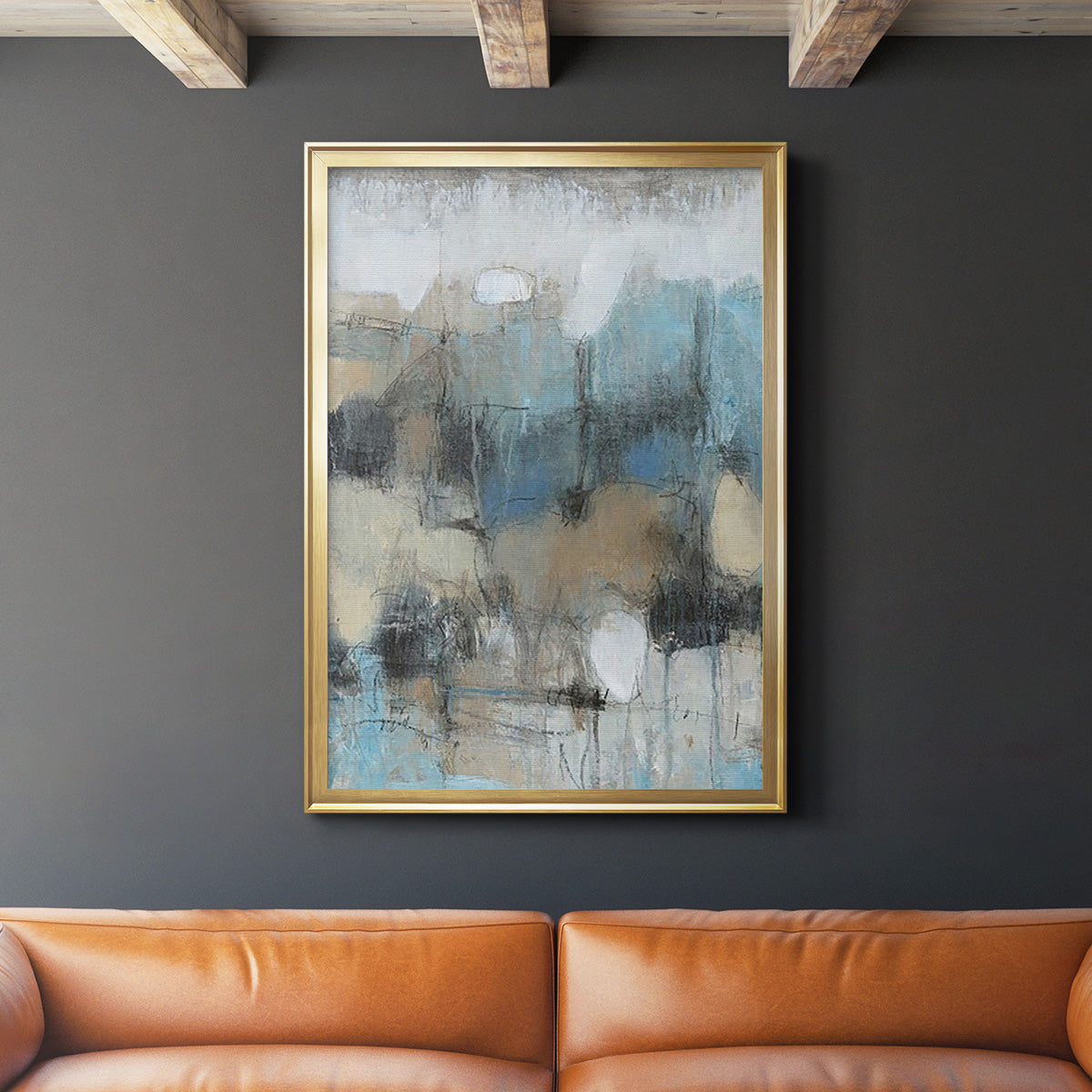 In the Moment II - Modern Framed Canvas Print