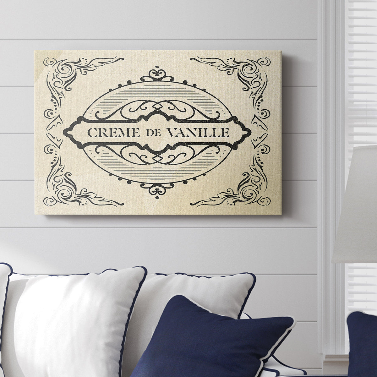 Antique French Label II - Canvas Art Print