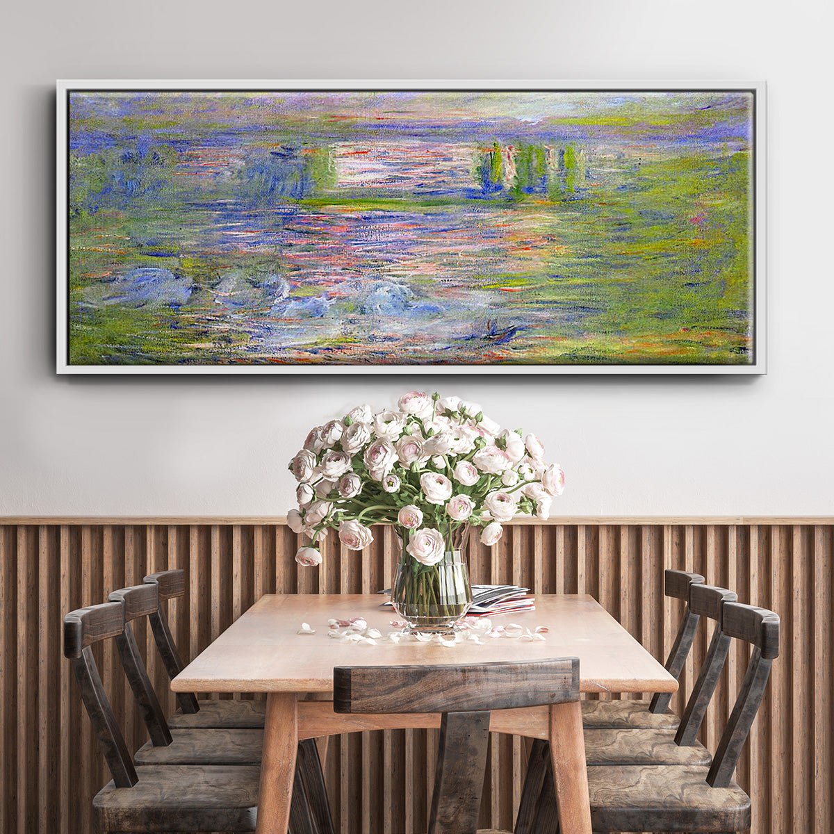 Charing Cross Bridge - Floater Framed Canvas Print
