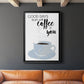 Start With Coffee & You - Modern Framed Canvas Print
