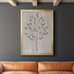 Leaves and Wood II - Modern Framed Canvas Print