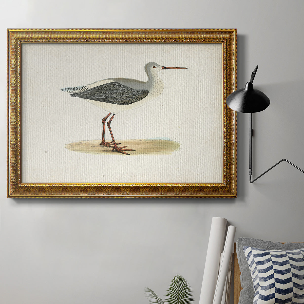 Morris Sandpipers I Premium Framed Canvas- Ready to Hang