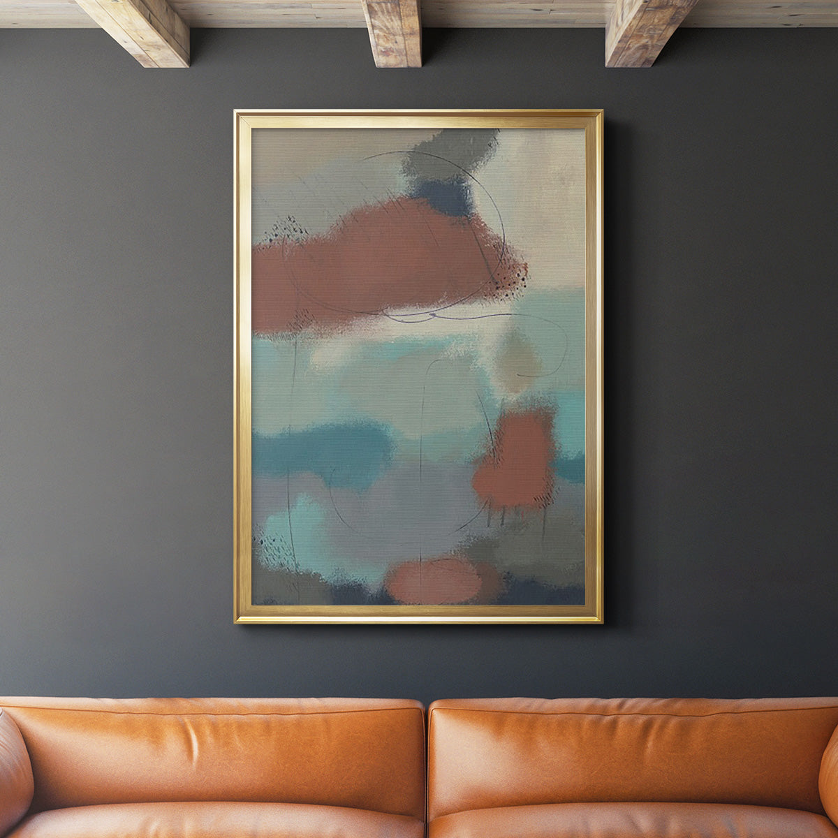 Floating By II - Modern Framed Canvas Print