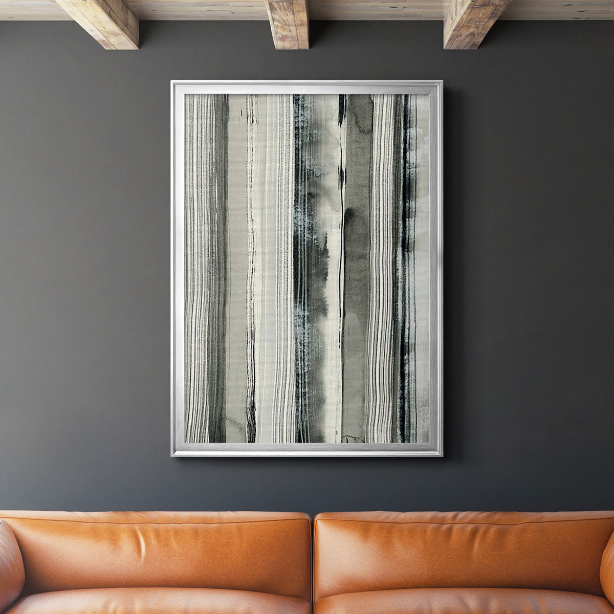 Differing Parallels I - Modern Framed Canvas Print
