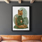 Latte Fox in Sweater - Modern Framed Canvas Print