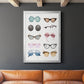 Vintage Glasses II - Modern Framed Canvas Print