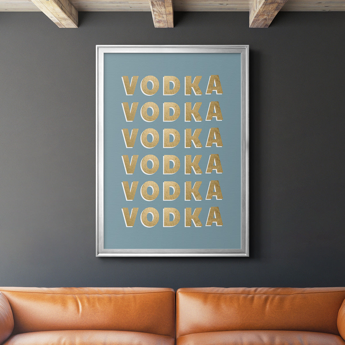 Vodka - Modern Framed Canvas Print