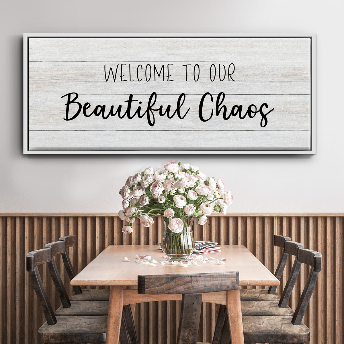 Beautiful Chaos - Floater Framed Canvas Print
