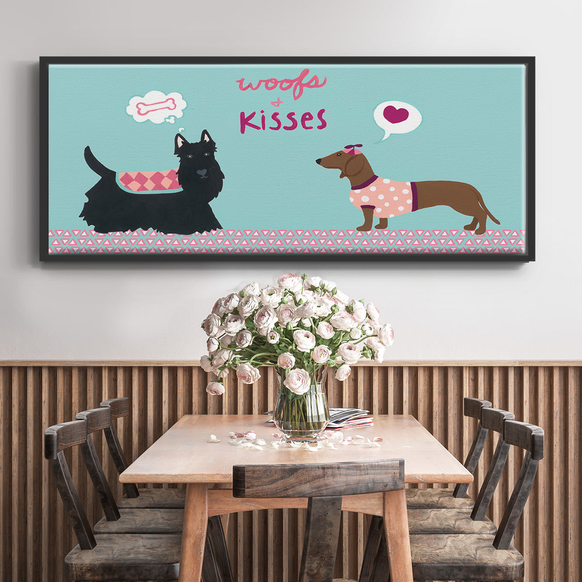 Valendogs Collection C - Floater Framed Canvas Print