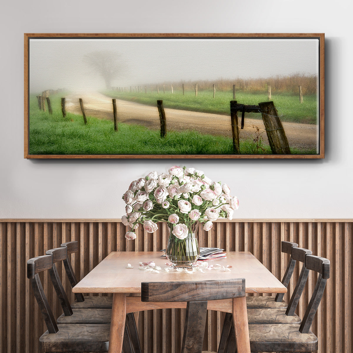 Around the Bend - Floater Framed Canvas Print