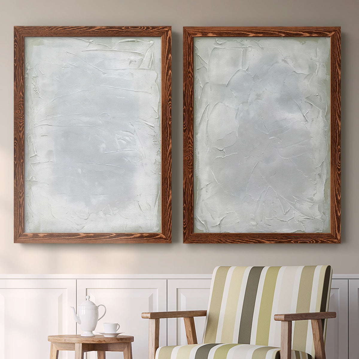 Subtle Transitions I - Premium Framed Canvas 2 Piece Set - Ready to Hang