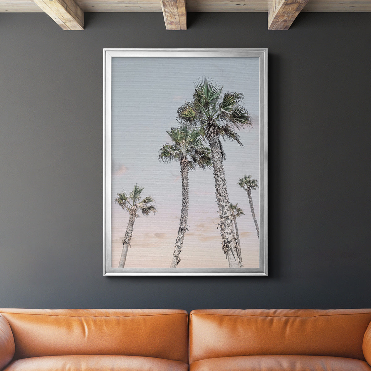 Palms Up - Modern Framed Canvas Print