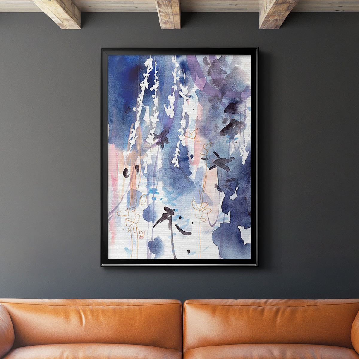 Late Night Breeze I - Modern Framed Canvas Print