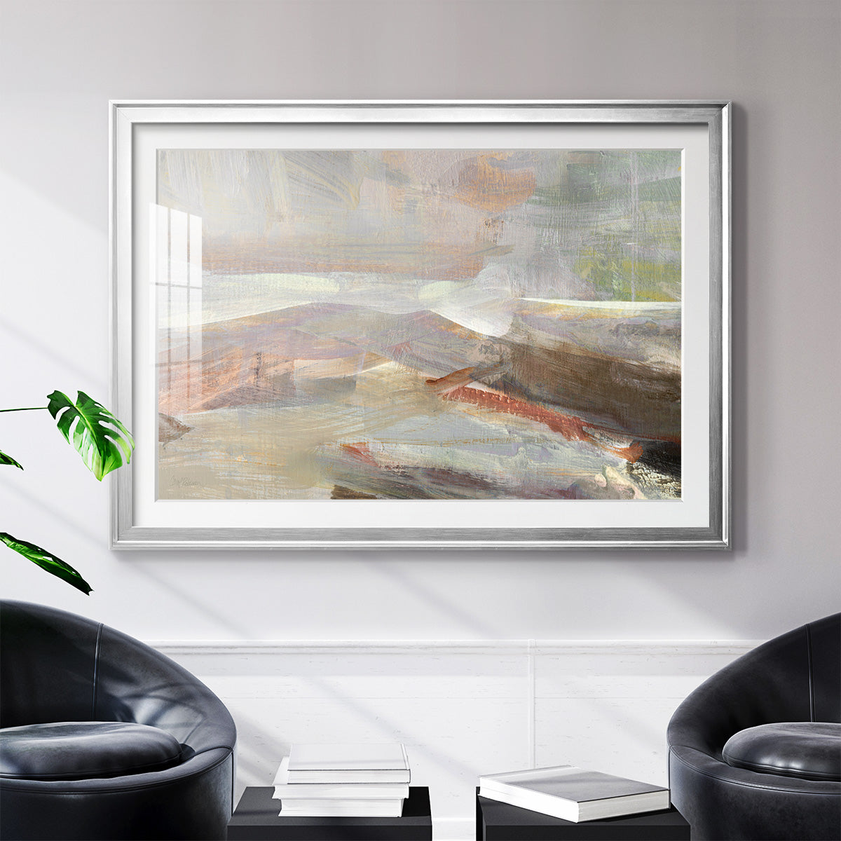 Distant Canyon - Modern Framed Art Print