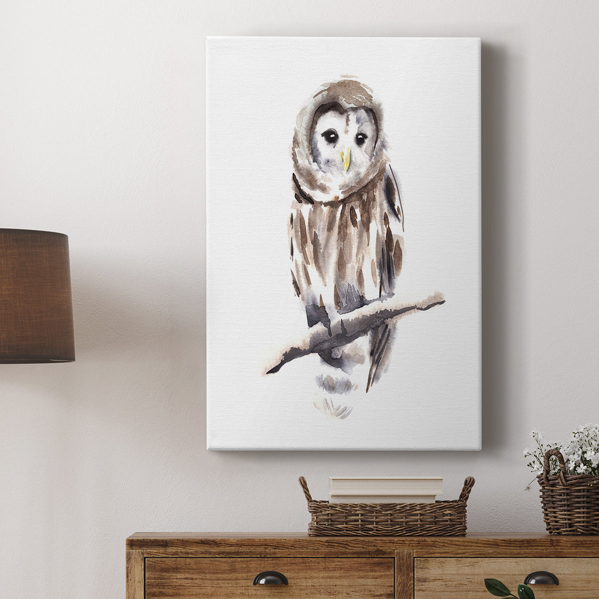 Barred Owl Impressions I - Canvas Art Print