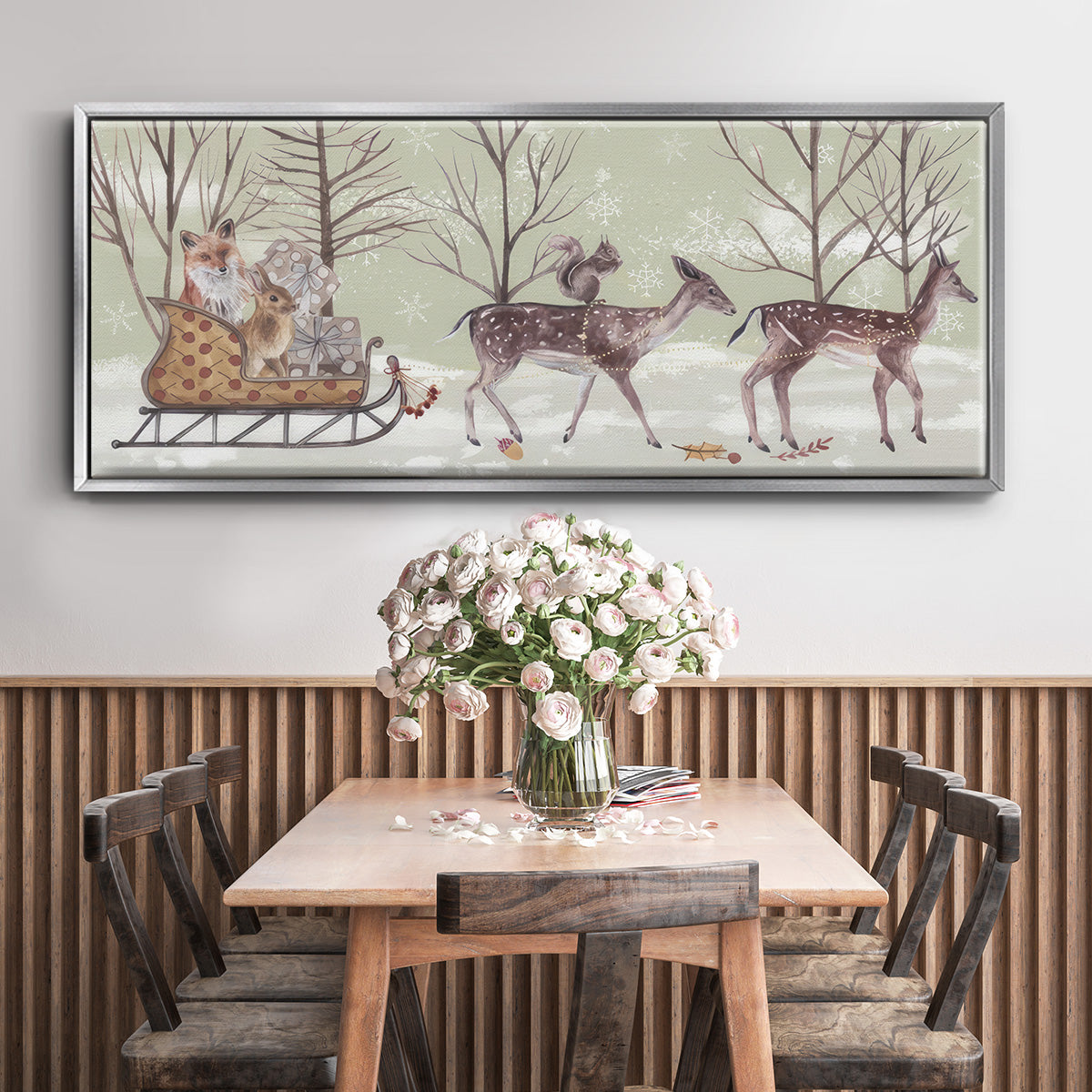 Christmas Time Collection D - Floater Framed Canvas Print